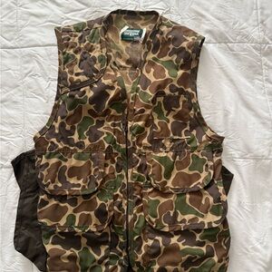 vintage SafTbak camouflage hunting vest size small